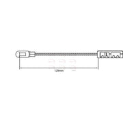 Apec Handbrake Cable Left Rear fits Opel Vectra B 1995-2003 1.6 1.8 2.0 2.2 2.5