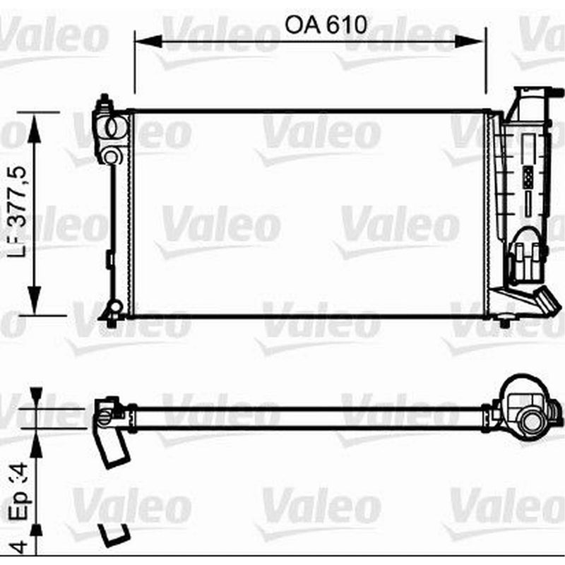 Valeo Engine Radiator 730985