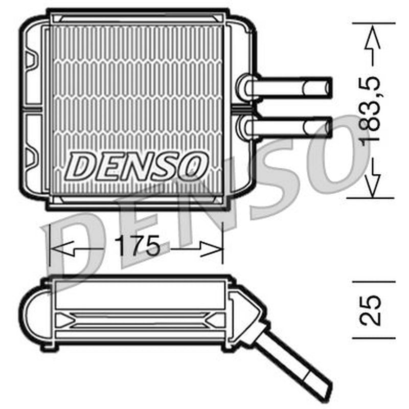 Denso Heater Matrix Core Heat Exchanger