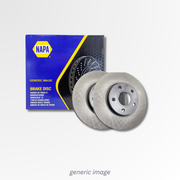NAPA 2 x Solid Rear Brake Discs NBD6120-x2