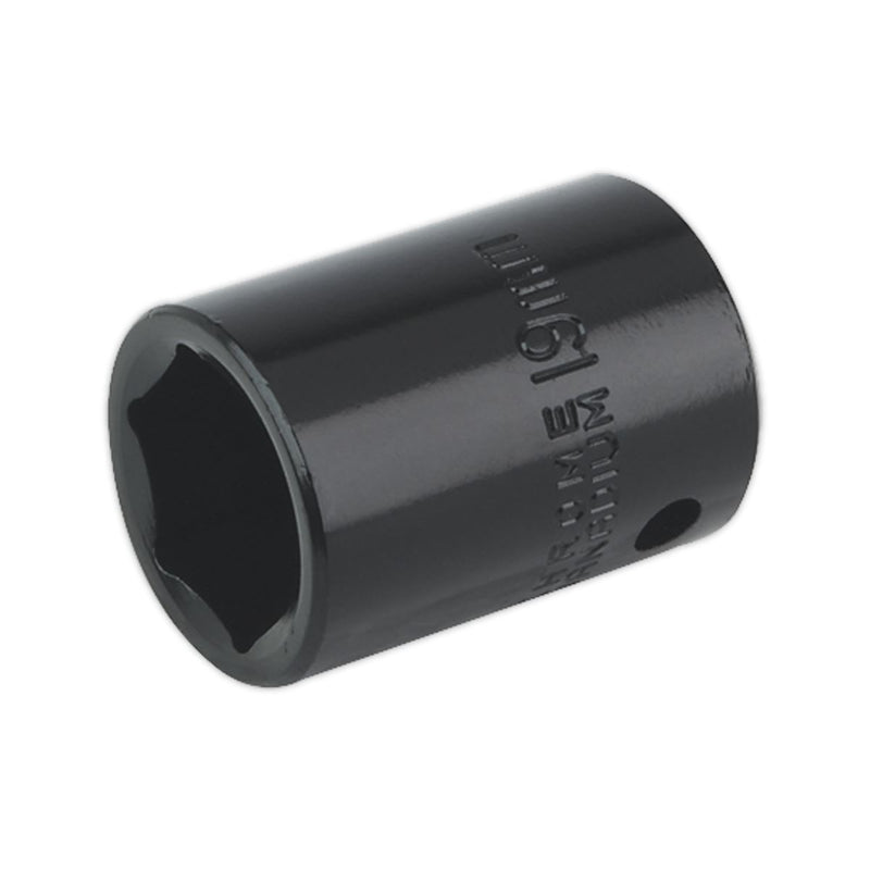 Sealey Impact Socket 19mm 1/2"Sq Drive IS1219 Sealey - Dynamic Drive