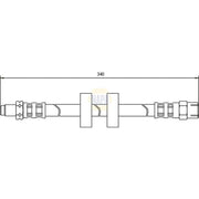 NAPA Brake Hydraulic Hose Line Front NBH1110