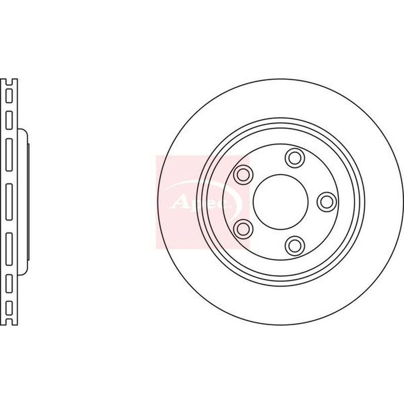 Apec Front & Rear Brake Discs & Pads fits Jaguar Xj 2003-2009 3.0 3.6 4.2