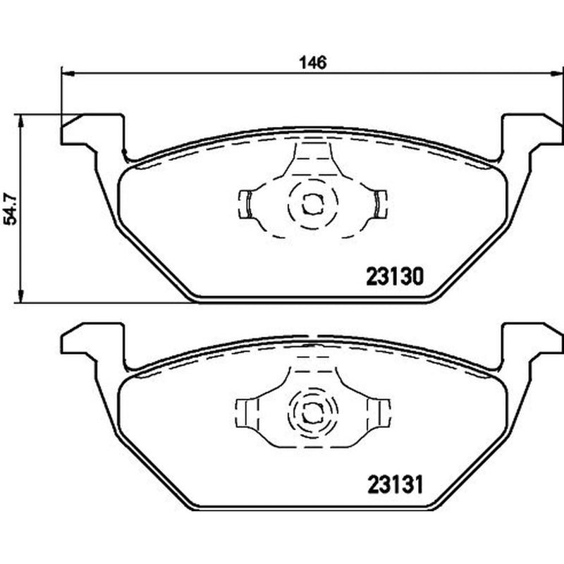Mintex Front Brake Discs & Pads fits VW Polo VI 2017-2021 1.5 2.0
