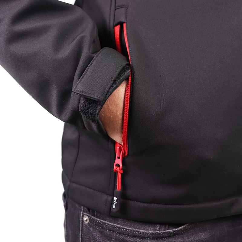 Lee Cooper Softshell Jacket Black XXL LCJKT450-XXL Lee Cooper - Dynamic Drive