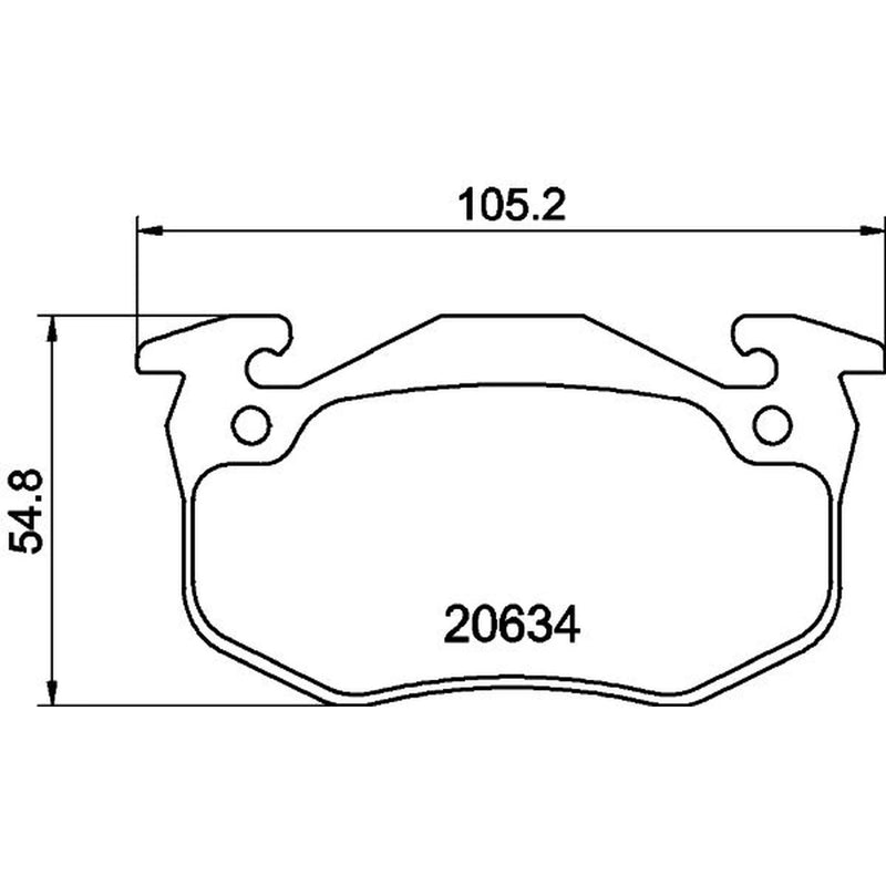 Mintex Front Brake Pad Set fits Renault Twingo I 1993-2007 1.2
