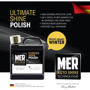 Mer Ultimate Shine Car Polish Wax Polish Protector 500ml Mer  - Dynamic Drive