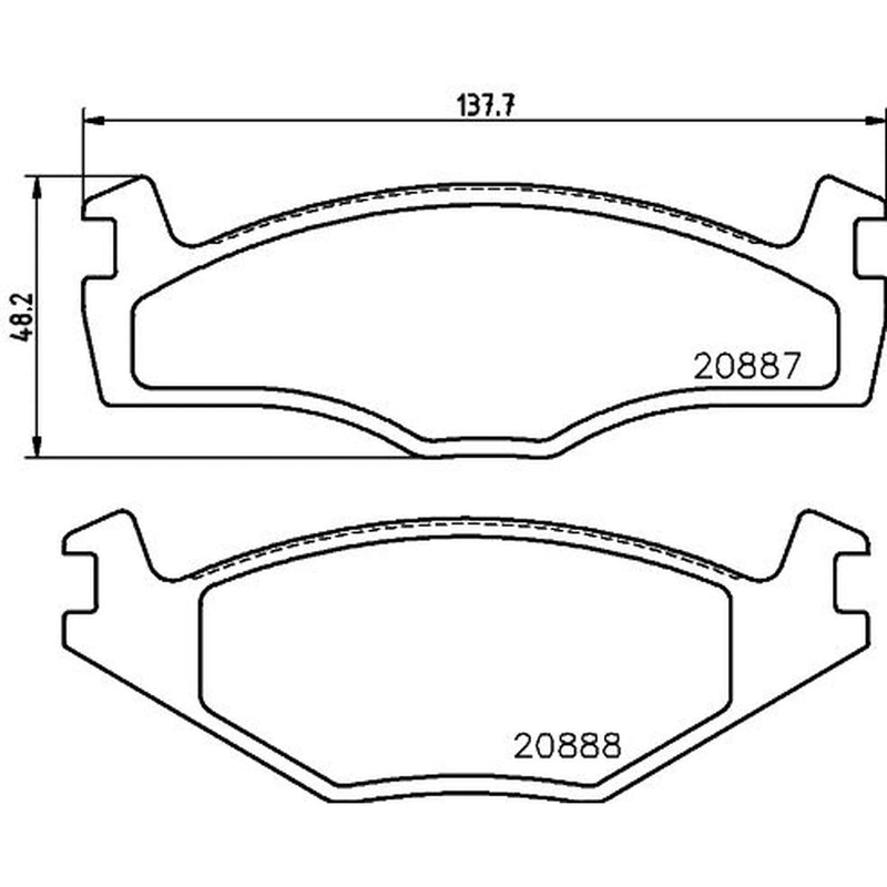 Mintex Front Brake Pad Set fits Seat Cordoba 1993-2002 1.4 1.6 1.8 1.9