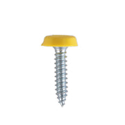 Sealey Number Plate Screw Plastic Head 4.8 x 24mm Yellow Pk of 50 PTNP6 Sealey  - Dynamic Drive