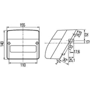 Hella Tail Light / Lamp R5W Right