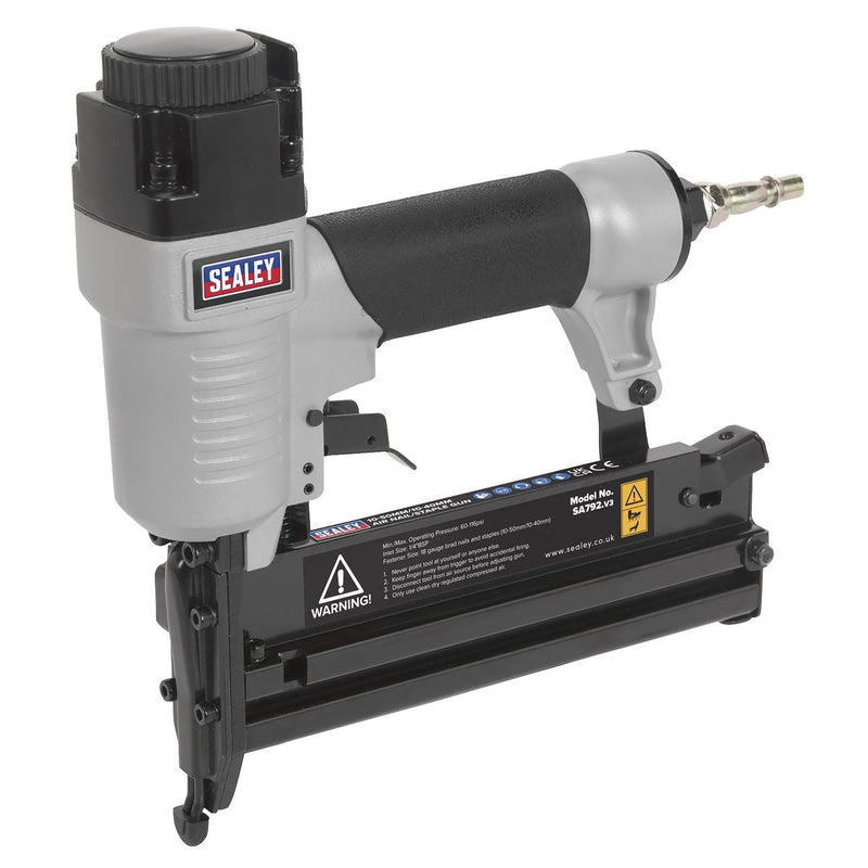 Sealey Air Nail/Staple Gun 10-50mm/10-40mm Capacity SA792 Sealey - Dynamic Drive