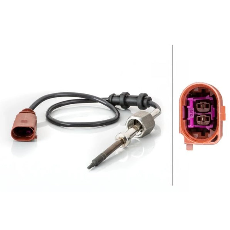 Hella Exhaust Gas Temperature Sensor before soot particulate fits Seat Alhambra