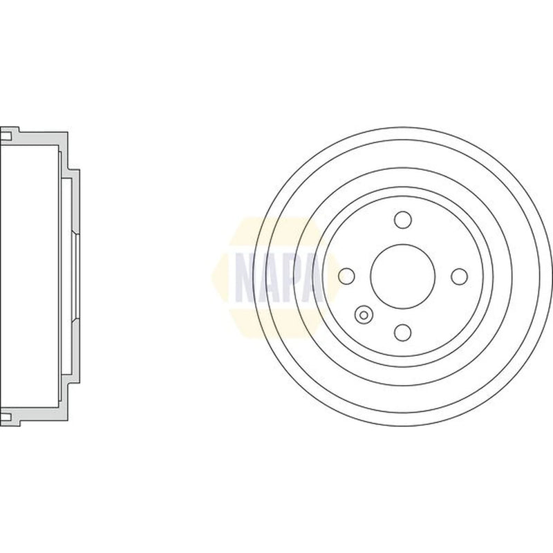 NAPA Brake Drum Assembly Rear NDR1029
