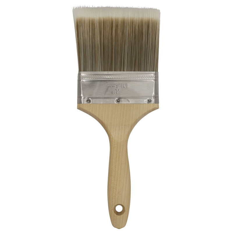 Sealey Wooden Handle Paint Brush 100mm SPBS100W Sealey - Dynamic Drive