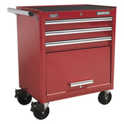 Sealey Rollcab 3 Drawer with Ball Bearing Slides - Red AP33439 Sealey - Dynamic Drive