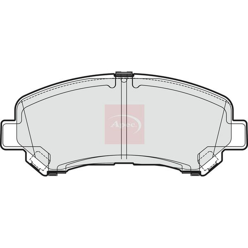 Apec Front Brake Vented Discs & Pads fits Nissan Juke 2014-2019 1.6