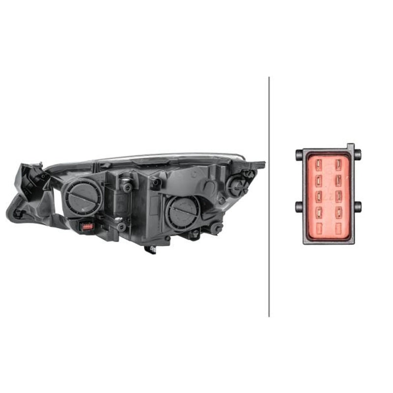 Hella Headlight Headlamp W21/5W Right fits Opel Astra J 2009-2018