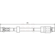 Apec Brake Hydraulic Hose Line Front fits Audi A4 B5 1996-2001 1.8