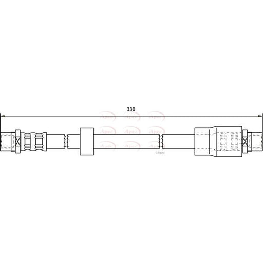 Apec Brake Hydraulic Hose Line Front HOS3752