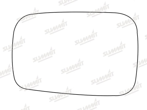 Summit Stick-On Standard Mirror Glass fits Hyundai Pony RHS Summit - Bars 4 Cars