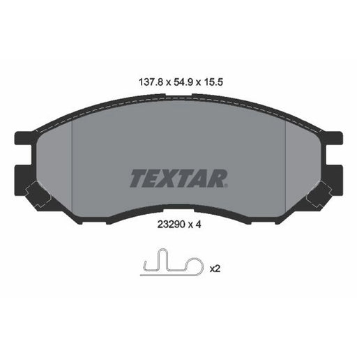Textar Front Brake Pad Set 2329002