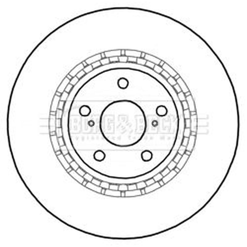 Borg & Beck Front & Rear Brake Discs & Pads fits Lexus Rx 2008-2015