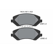Textar Brake Pad Set 2238101