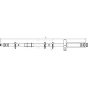 Apec Brake Hydraulic Hose Line Front fits Citroën Relay I 1994-2002 1.9 2.5 2.8