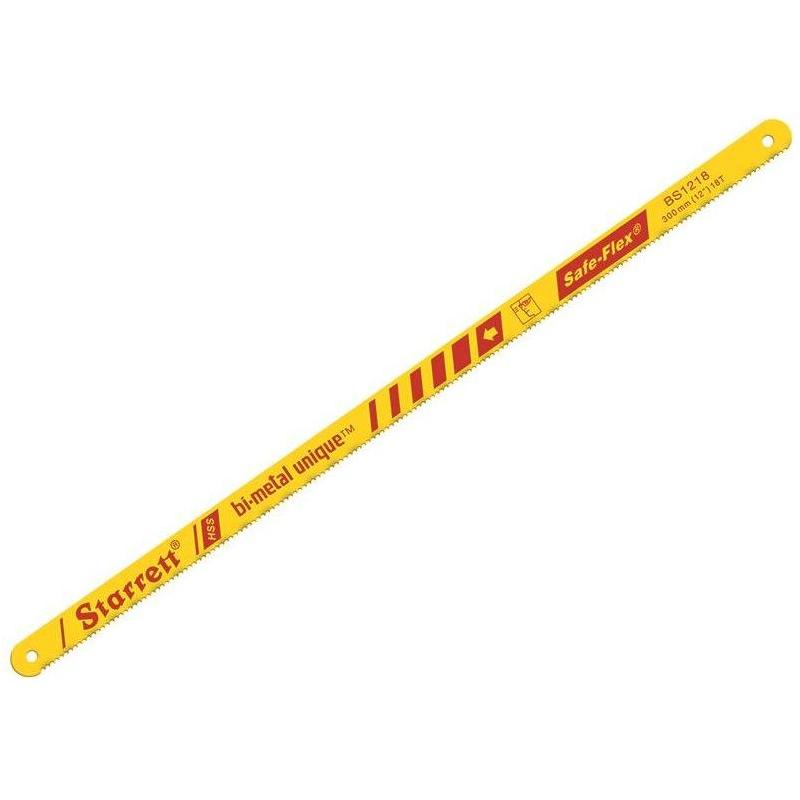 Starrett Bi-Metal Unique Safe-Flex Hacksaw Blade 300mm (12in) x 18 TPI Pack 100 Starrett - NN4 Online
