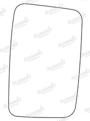 Summit Stick-On Commercial Mirror Glass fits Peugeot Boxer 94 to 02 LHS RHS Summit - Bars 4 Cars