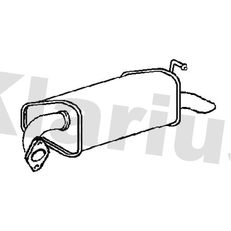 Klarius Box With Tail Pipe Rear fits Mazda 6 2002-2007 1.8 2.0 2.3