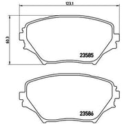 Brembo Front & Rear Pads fits Toyota Rav 4 2000-2005 1.8 2.0