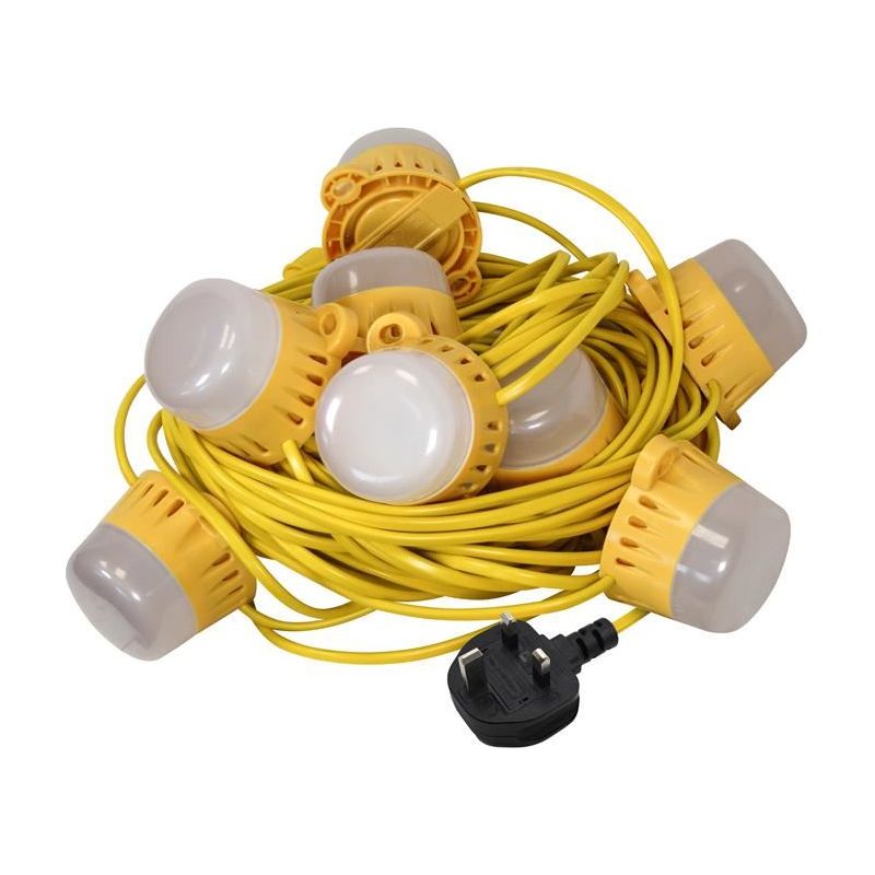 Faithfull Power Plus Festoon Lights 10 LED Bulbs 240V 22m Faithfull Power Plus - Dynamic Drive