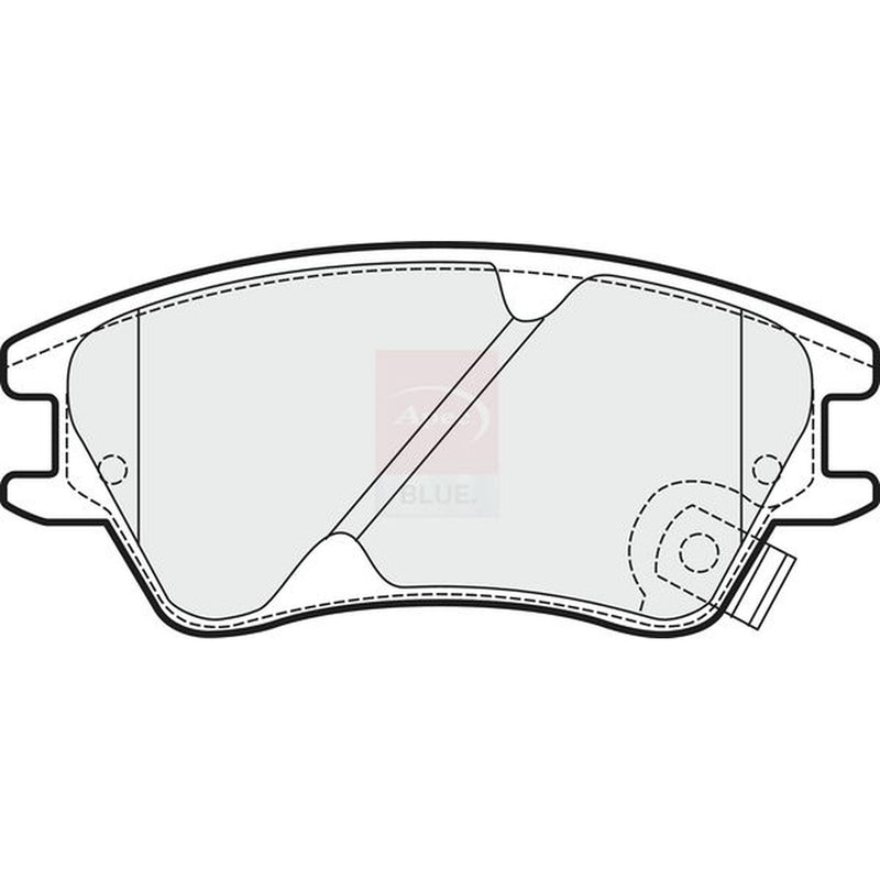 Apec Front Brake Pad Set fits Hyundai Amica / Atoz 1998-2000 1.0