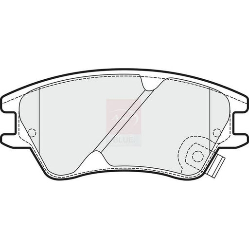 Apec Front Brake Pad Set fits Hyundai Amica / Atoz 1998-2000 1.0