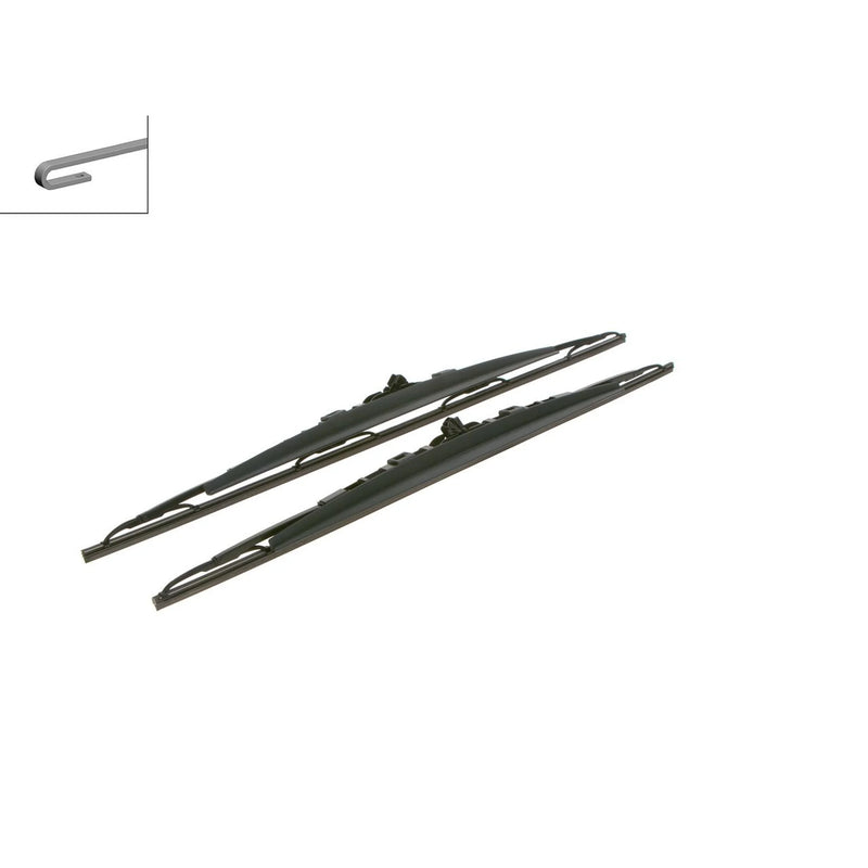 Bosch Twin Spoiler Wiper Blade Set 700mm + 650mm — 702S fits Peugeot 307