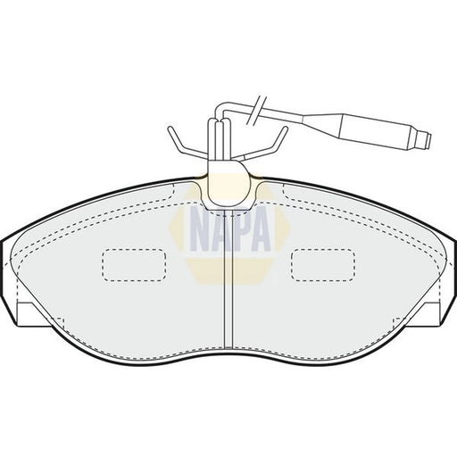 NAPA Front Brake Pad Set fits Citroën Relay I 1994-2002 1.9 2.5