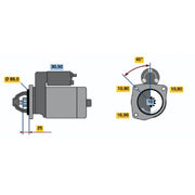 Bosch Starter Motor 24V 4kW 10 Teeth
