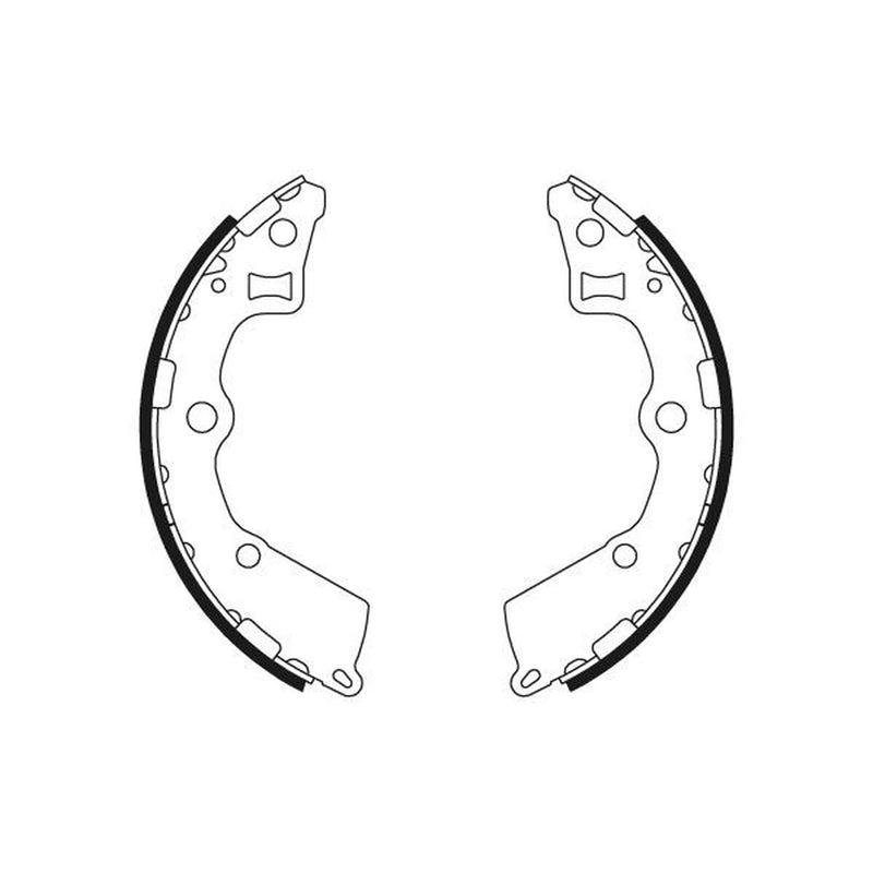 Mintex Brake Shoe Set Axle Kit fits Kia Picanto I 2004-2011 1.0 1.1