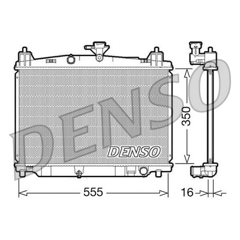 Denso Engine Radiator fits Mazda 2 2007-2015 1.3 1.5