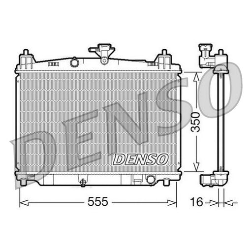 Denso Engine Radiator fits Mazda 2 2007-2015 1.3 1.5