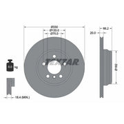 Textar 2 x Vented Rear Brake Discs 92241903-x2