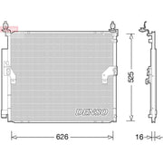 Denso Air Conditioning Condenser DCN50034
