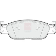 Apec Front & Rear Pads fits Jaguar S-Type II 1999-2007 2.5 2.7 3.0 4.0 4.2