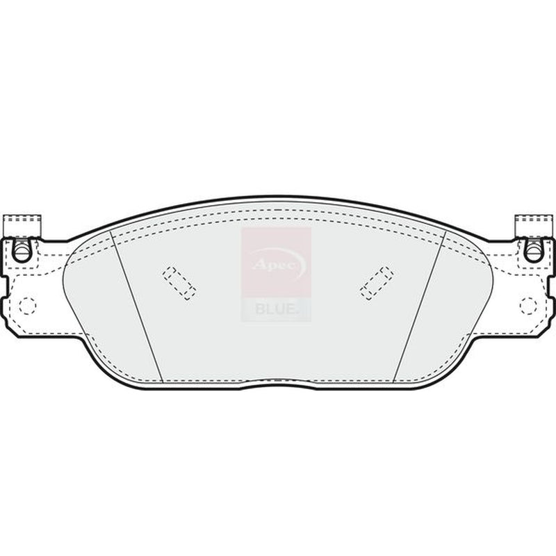 Apec Front Brake Pad Set fits Jaguar S-Type II 1999-2007 2.5 2.7 3.0 4.0 4.2
