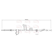 Apec Handbrake Cable Left Rear CAB1317