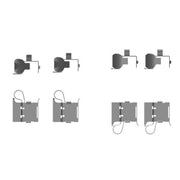 Mintex Brake Pad Accessory Fitting Kit Front fits Toyota Hilux VIII Pickup