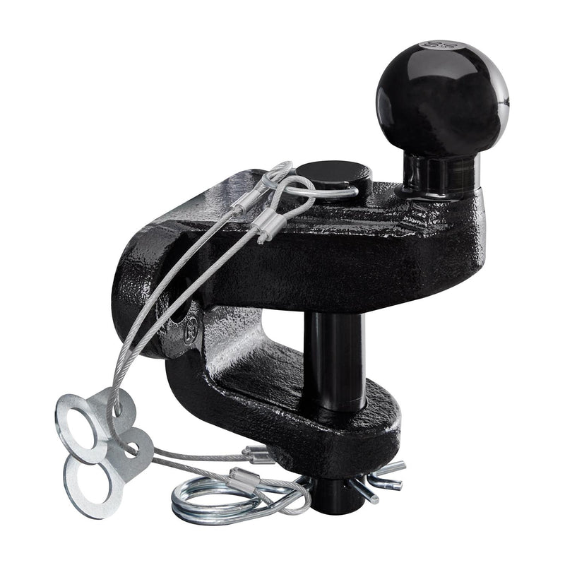 Tow Bar Ball and Pin Coupling 50mm Tow Hitch E approved Tow Jaw Black Ring Automotive  - Dynamic Drive