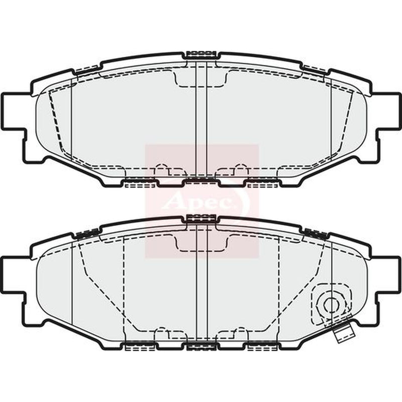 Apec Front & Rear Brake Discs & Pads fits Subaru XV 2012-2017 1.6 2.0