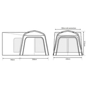 Outdoor Revolution Q Cayman T1 Tailgate Driveaway Awning Outdoor Revolution - Dynamic Drive